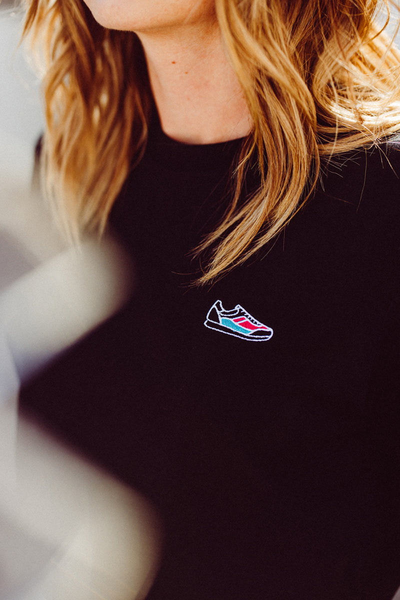 Black Butterfly Summer Tee Detail