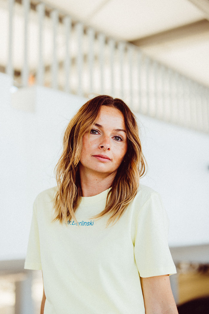 Butterfly Summer Tee in Lemon Detail