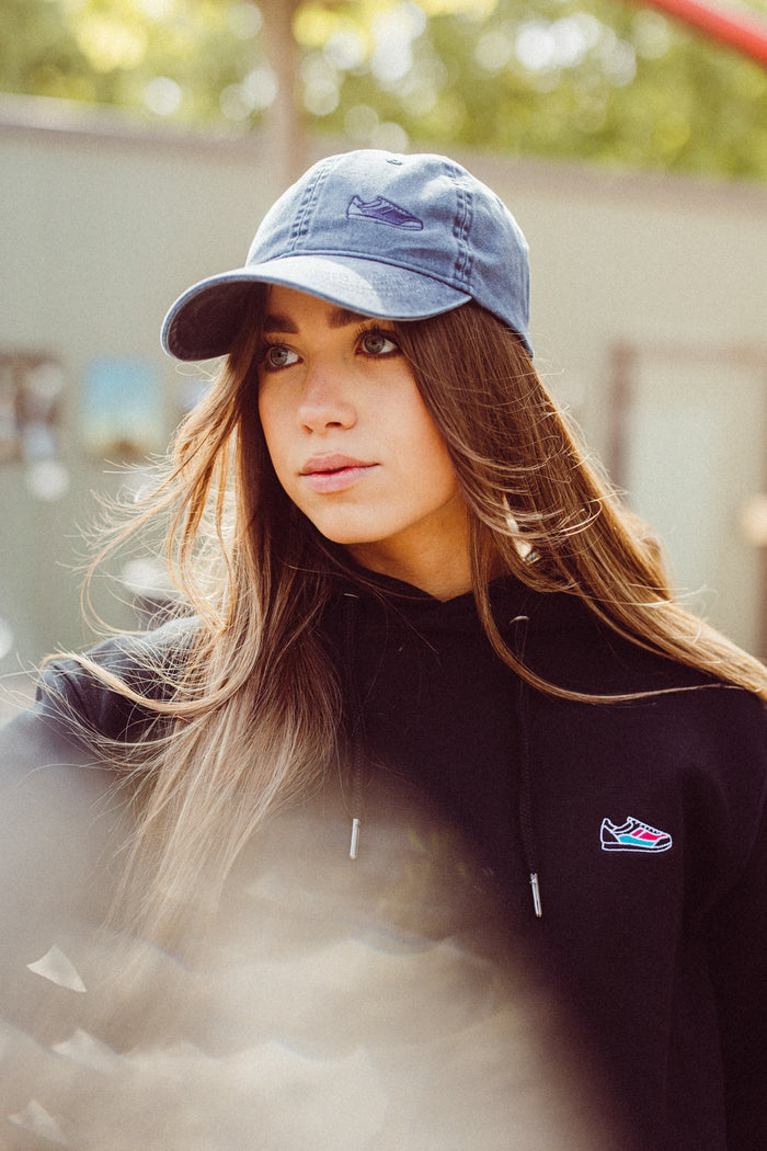Ausgewaschene Cap in Blue