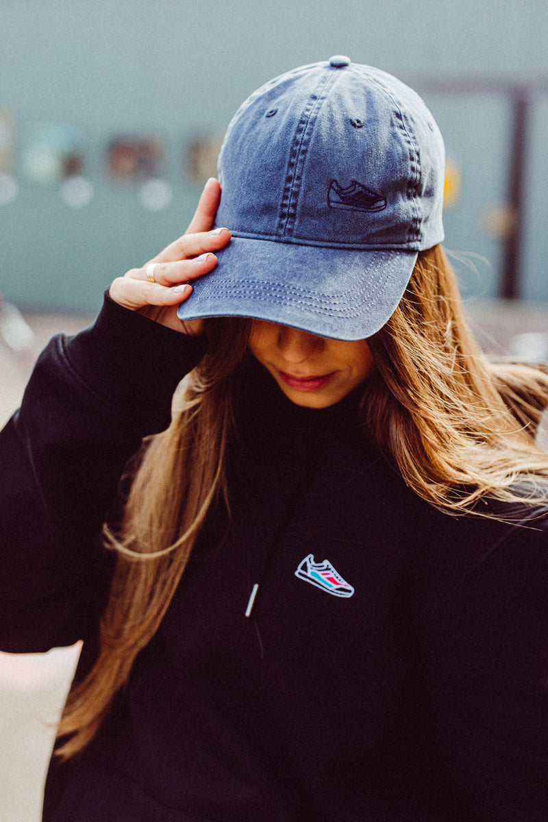 Ausgewaschene Cap in Blue