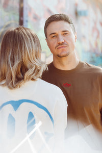 Oversize Men Tee Camel