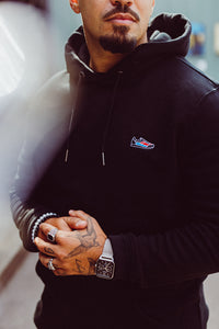 Basic Kapuzensweatshirt Black