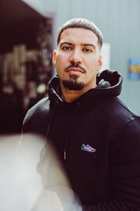 Basic Kapuzensweatshirt Black