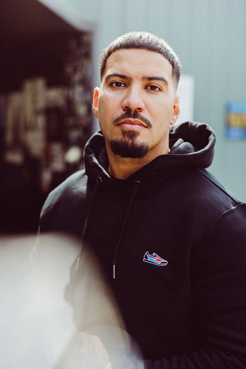 Basic Kapuzensweatshirt Black