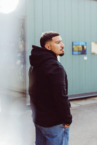 Basic Kapuzensweatshirt Black