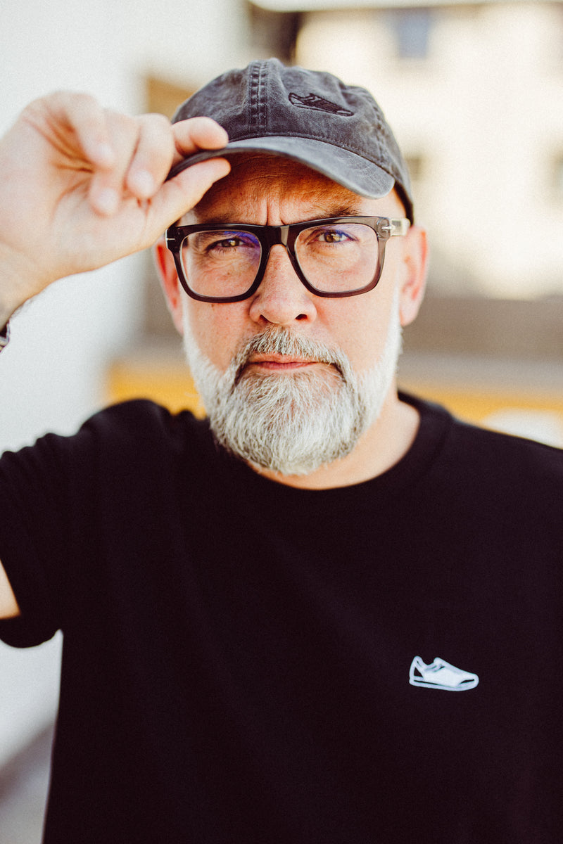 Ausgewaschene Cap in Grey