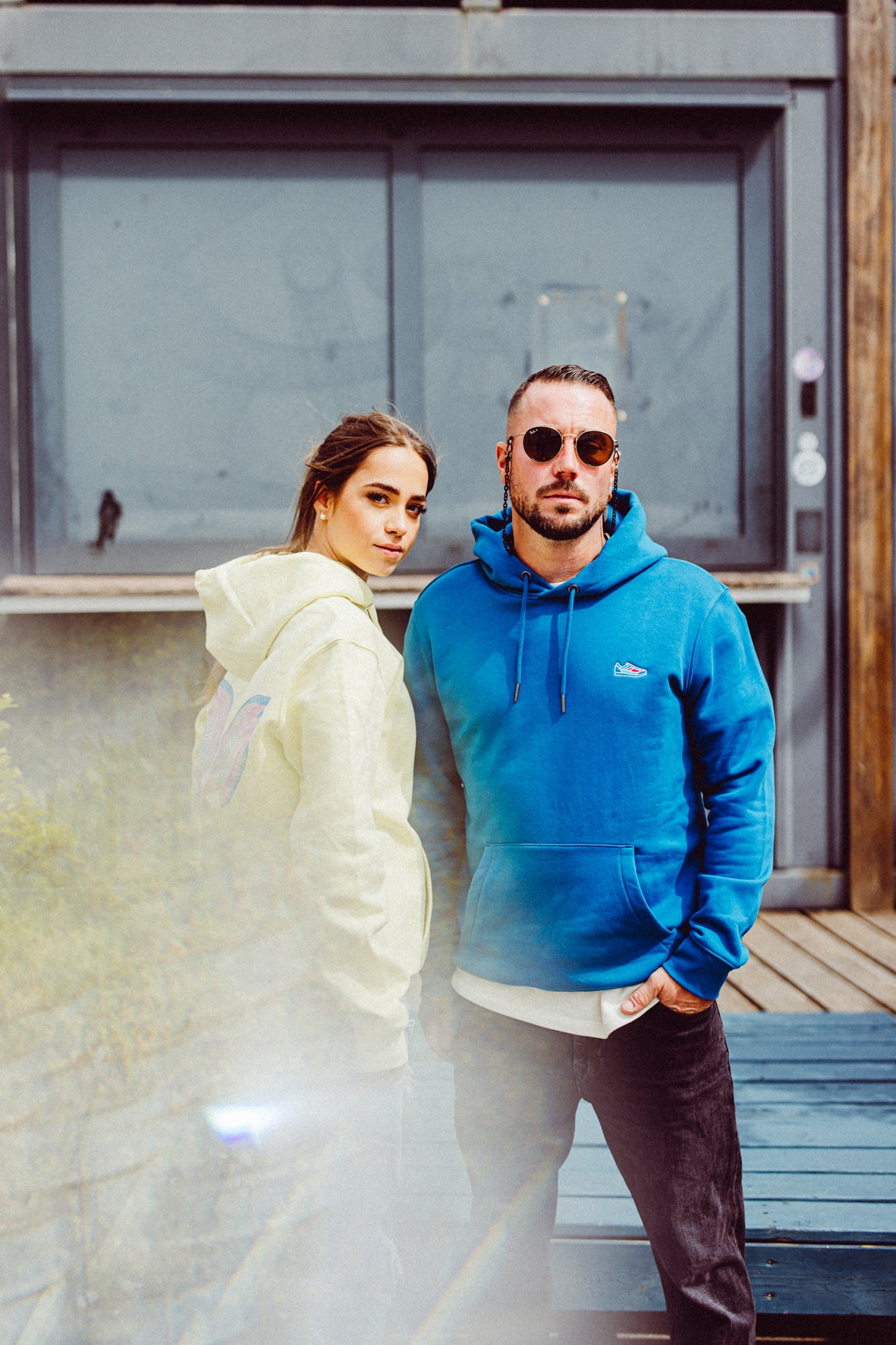 Kapuzensweatshirt Blue