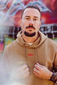 Kapuzensweatshirt Smiley Camel