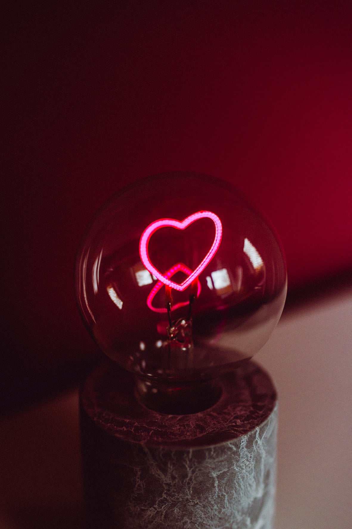LED Tischlampe „Heart Glow“