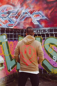 Kapuzensweatshirt Smiley Camel