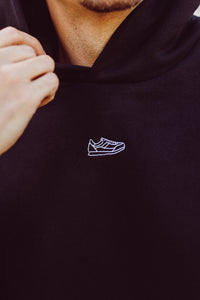 Oversize Unisex-Kapuzensweatshirt Black