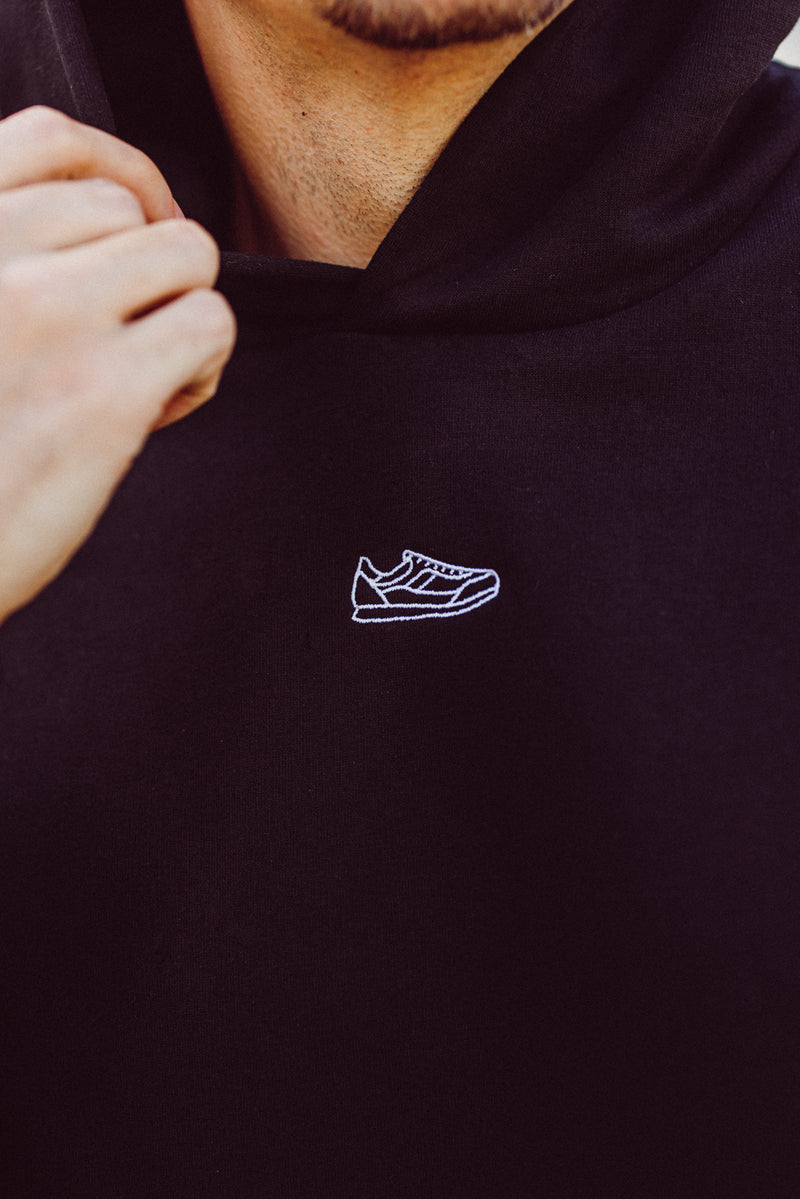 Oversize Unisex-Kapuzensweatshirt Black