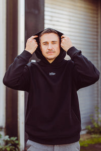 Oversize Unisex-Kapuzensweatshirt Black