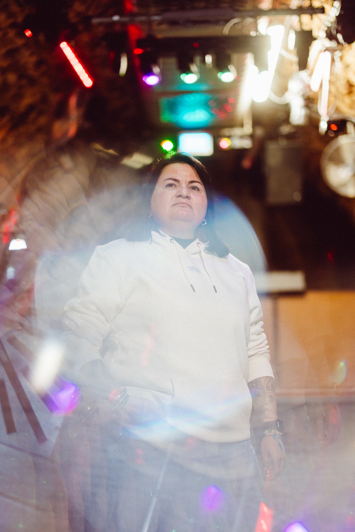 Kapuzensweatshirt Smiley Raw