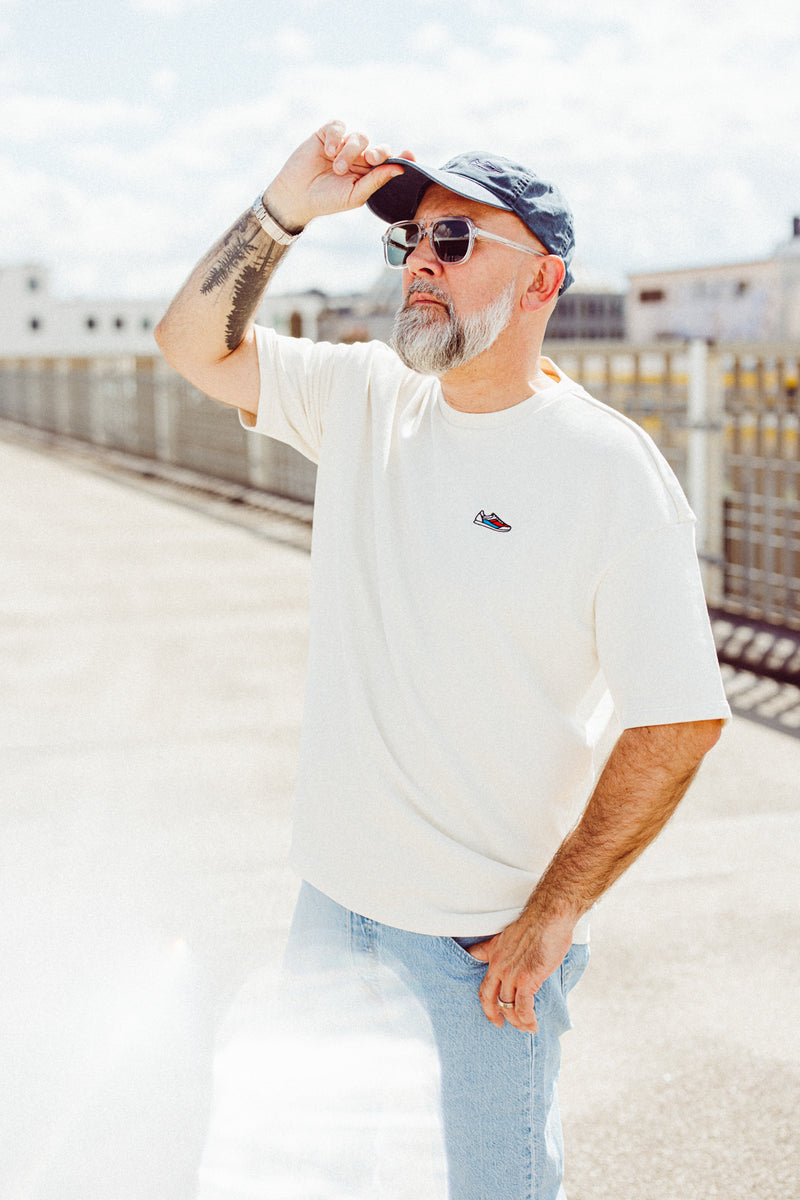 Basic Logo Heavy Oversized Tee White