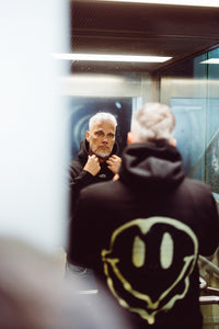 Kapuzensweatshirt Smiley Black