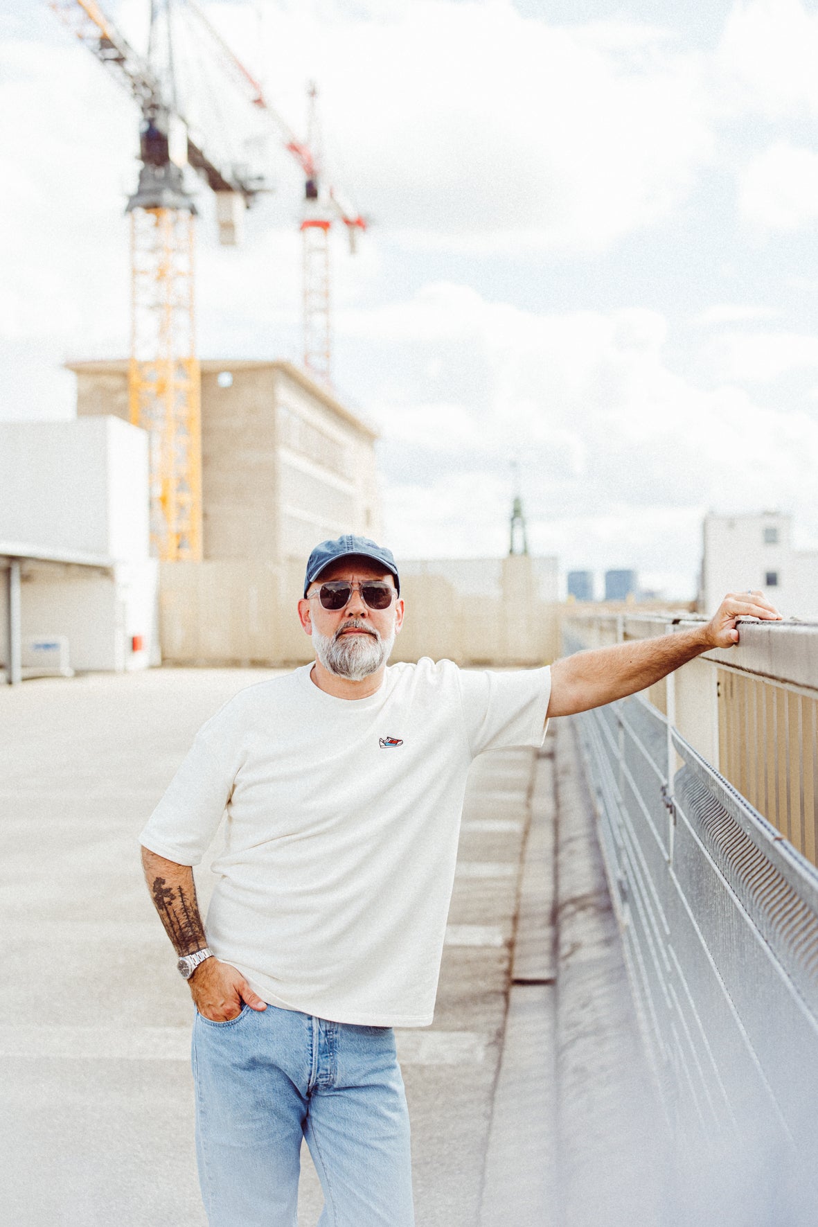 Basic Logo Heavy Oversized Tee White