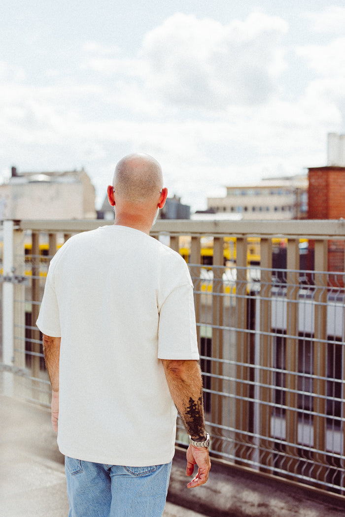Basic Logo Heavy Oversized Tee White