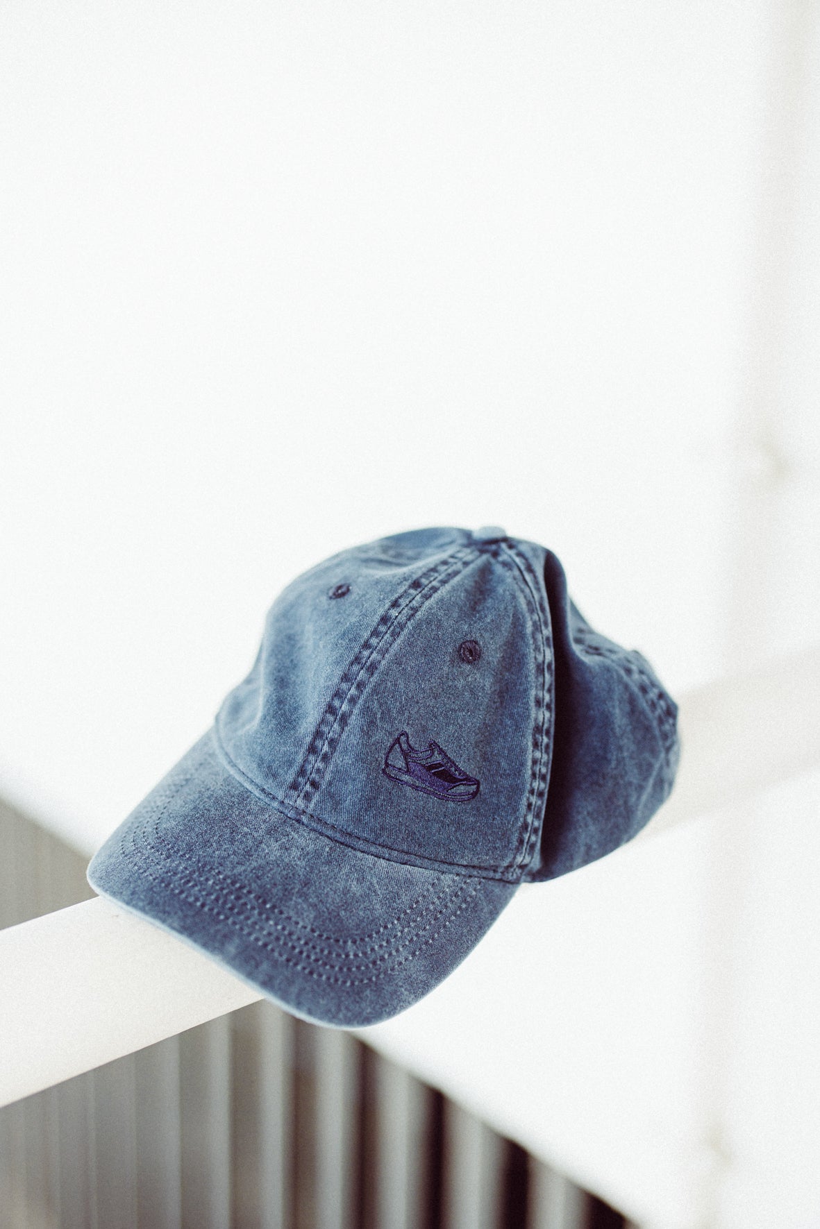 Ausgewaschene Cap in Blue