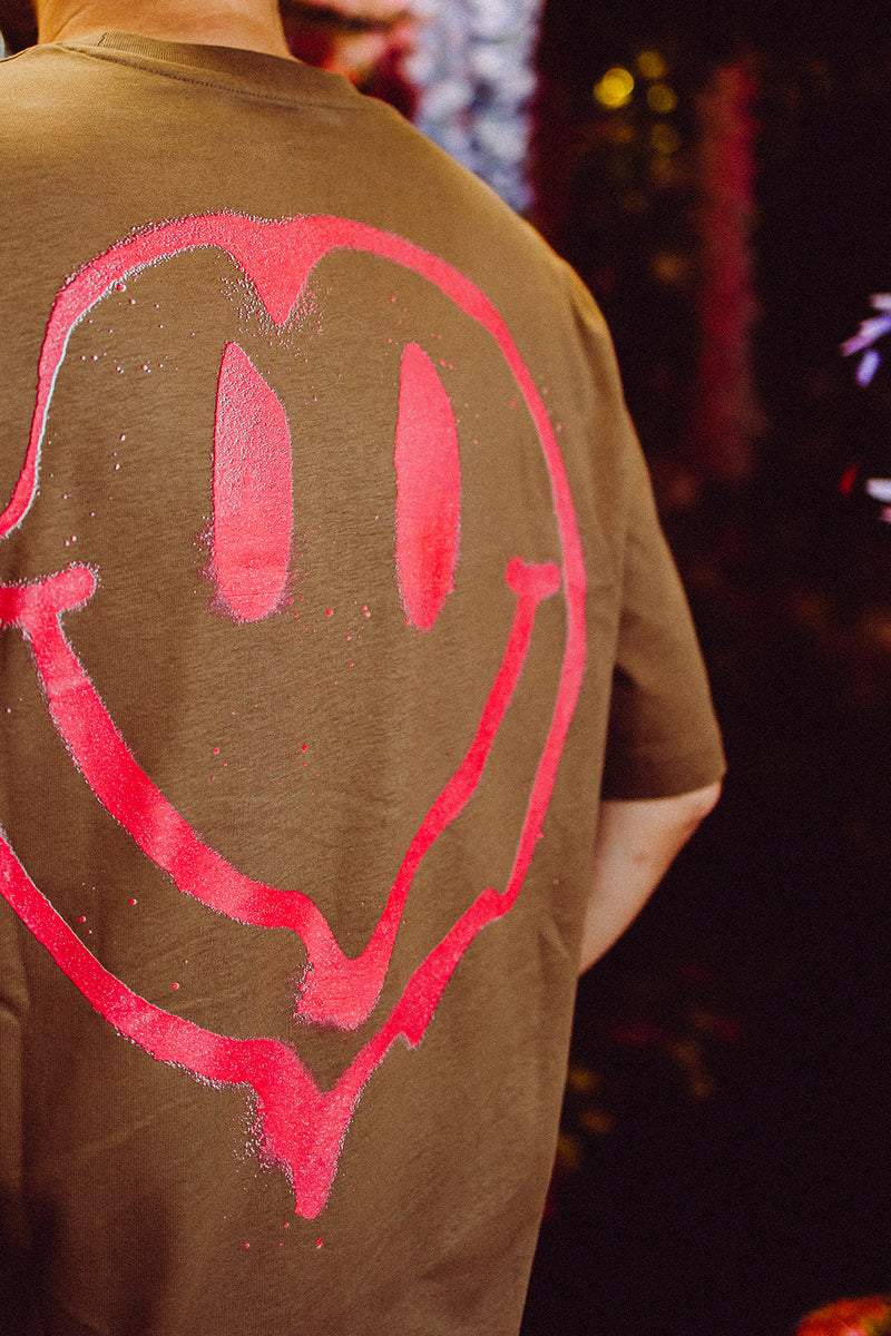 Oversize Men Tee Camel