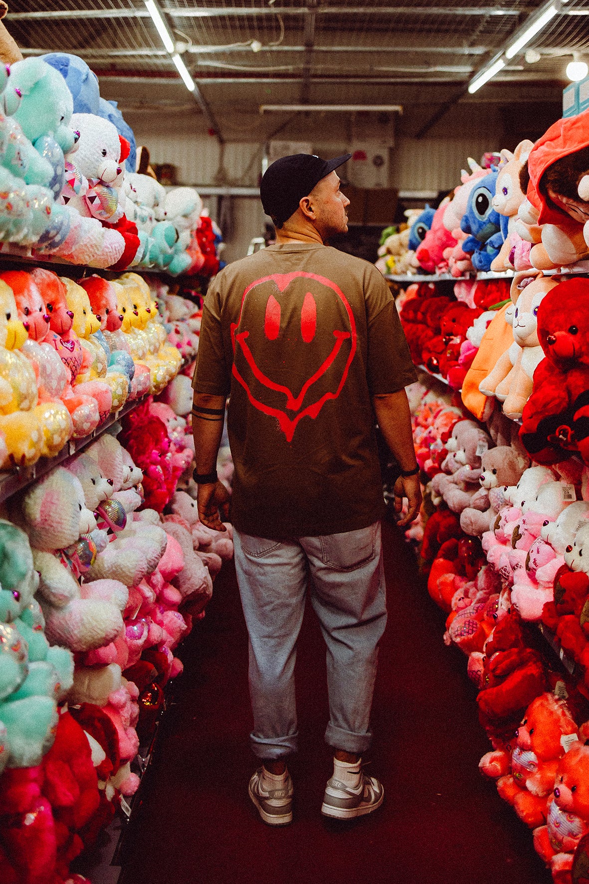 Oversize Men Tee Camel