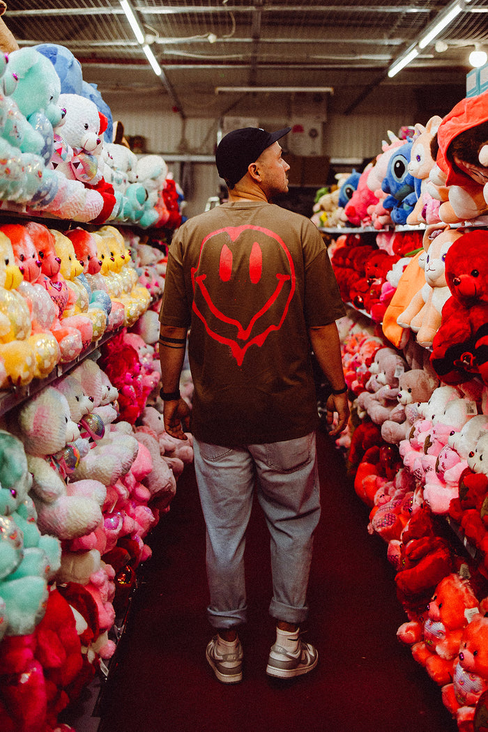 Oversize Men Tee Camel