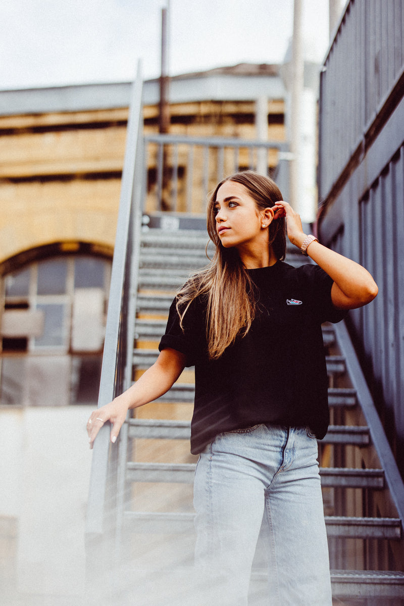 Heavy Oversized Butterfly Tee Frau