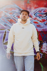 Oversize Unisex-Kapuzensweatshirt Raw