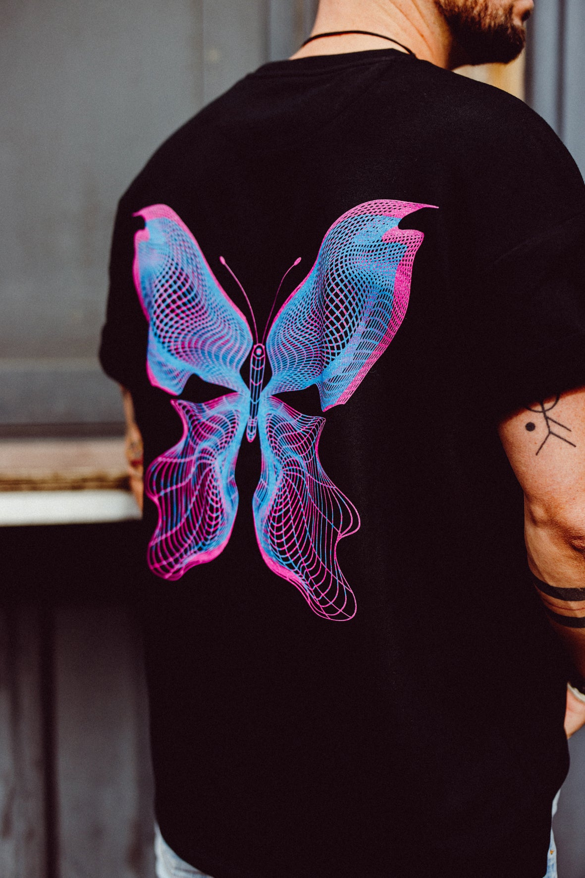 Heavy Oversized Butterfly Tee Backprint