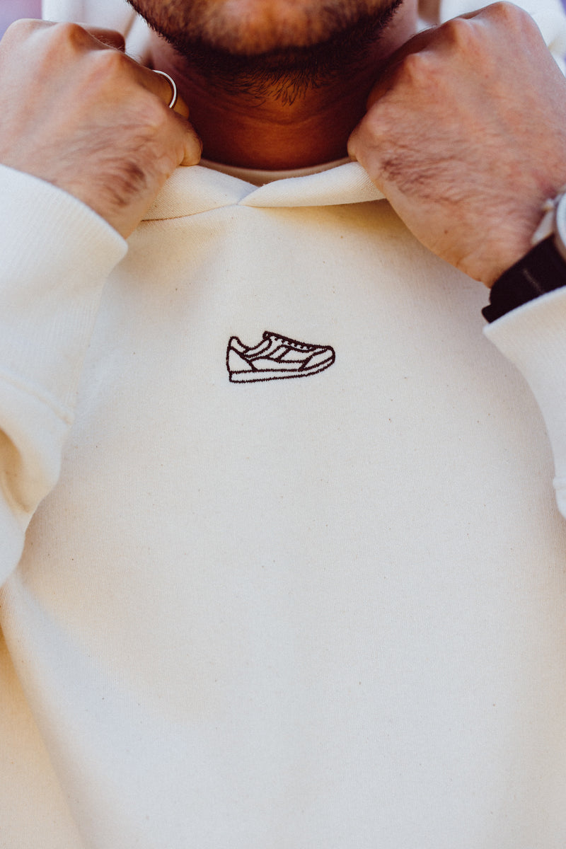 Oversize Unisex-Kapuzensweatshirt Raw