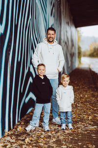 Kids Kapuzensweatshirt Smiley Black