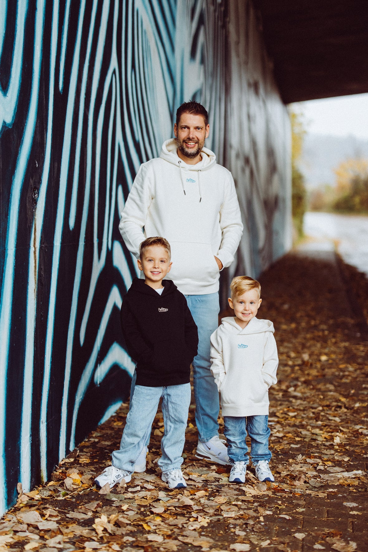 Kids Kapuzensweatshirt Smiley RAW