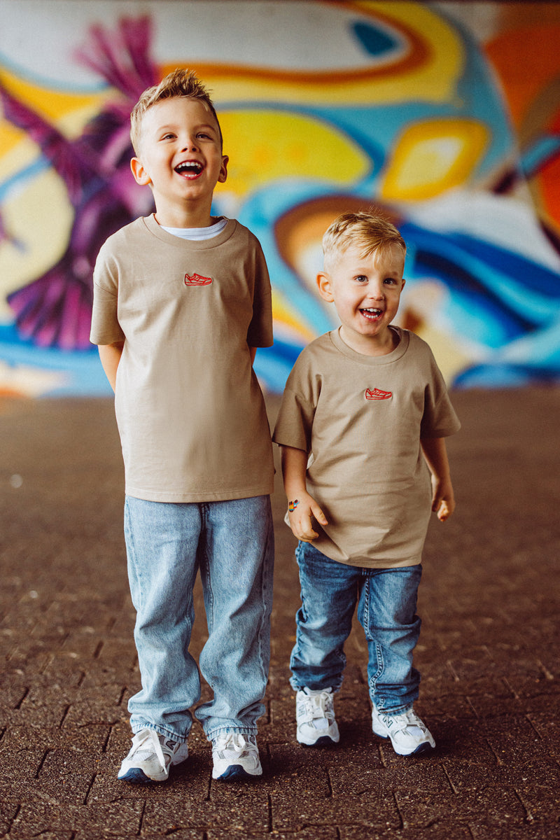 Kids Smiley Tee Sand