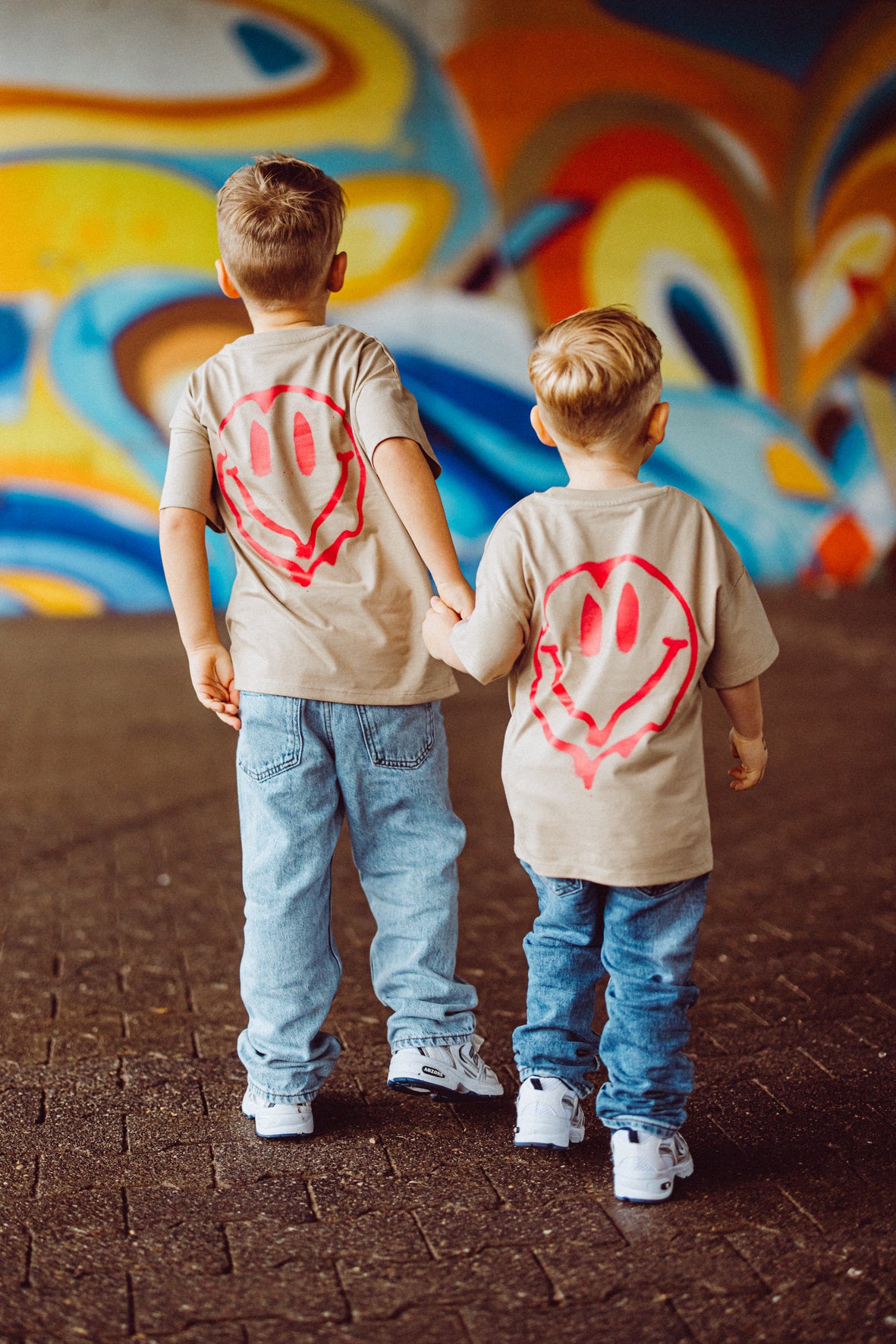 Kids Smiley Tee Sand