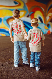 Kids Smiley Tee Sand