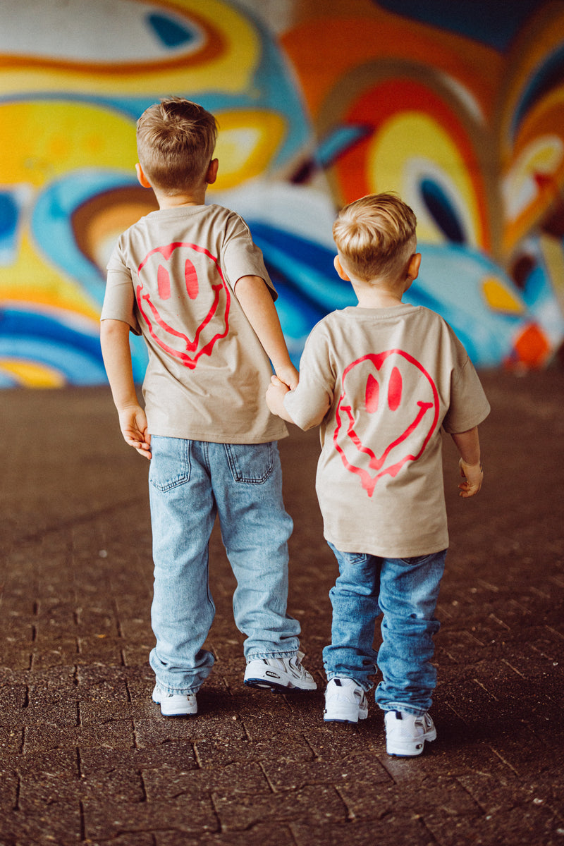 Kids Smiley Tee Sand