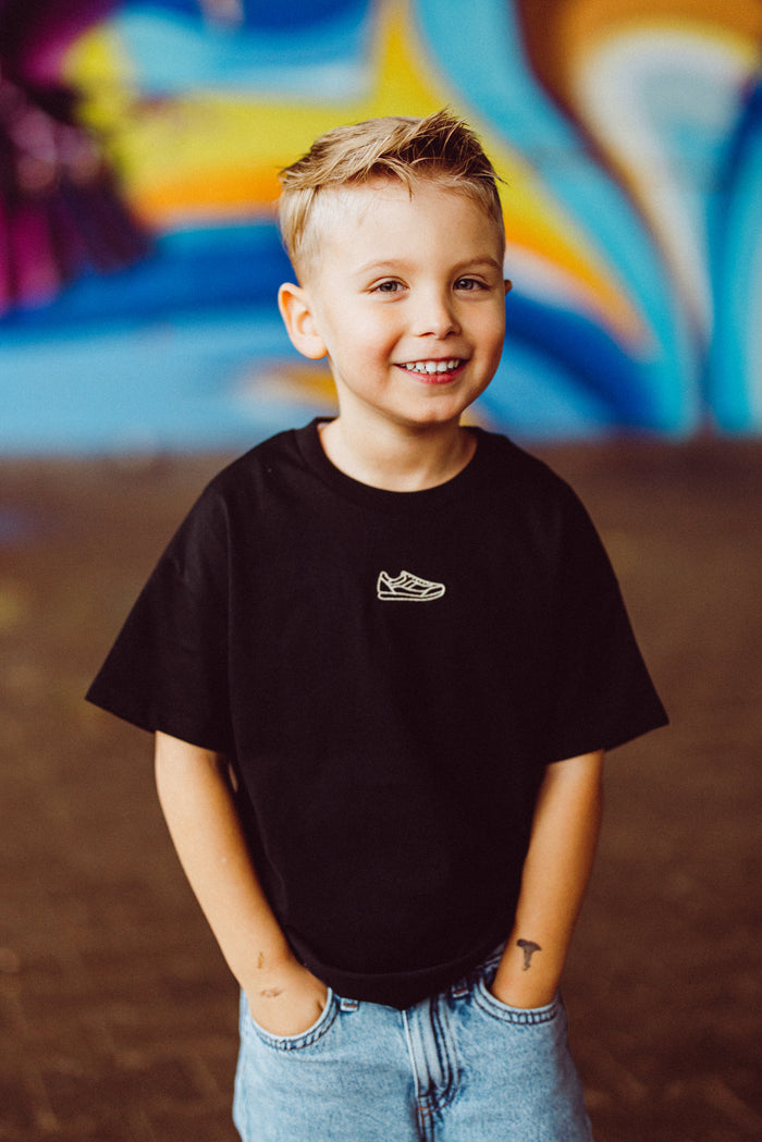 Kids Smiley Tee Black